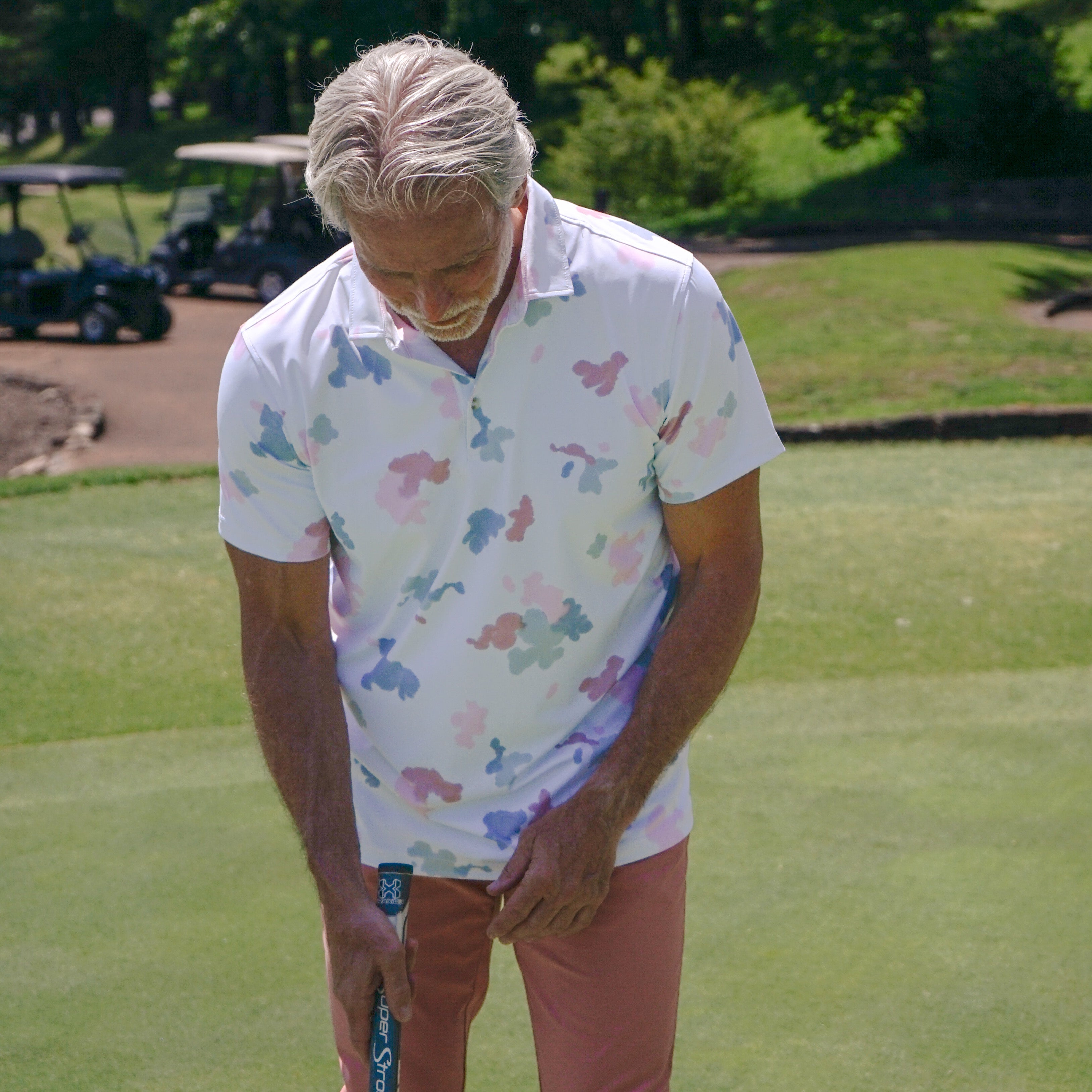 Splatter Print Polo